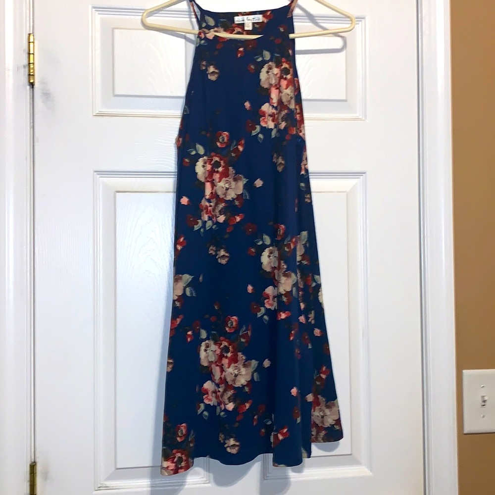 Nine Britton Navy Floral Mini Dress Size XL